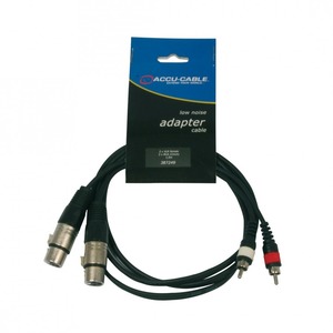 Кабель аудио 2xRCA - 2xXLR American DJ AC-XF-2R/1,5 1.5m