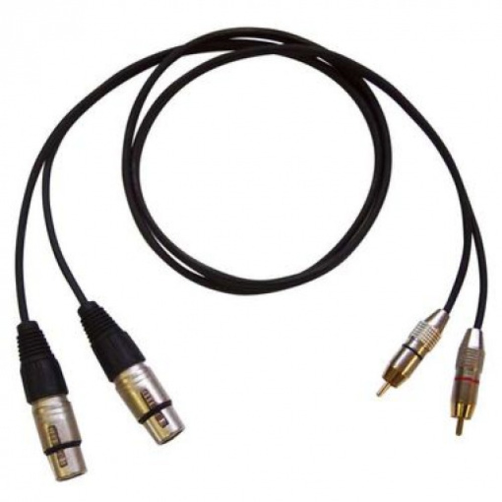 Кабель аудио 2xRCA - 2xXLR Bespeco RCF150 1.5m
