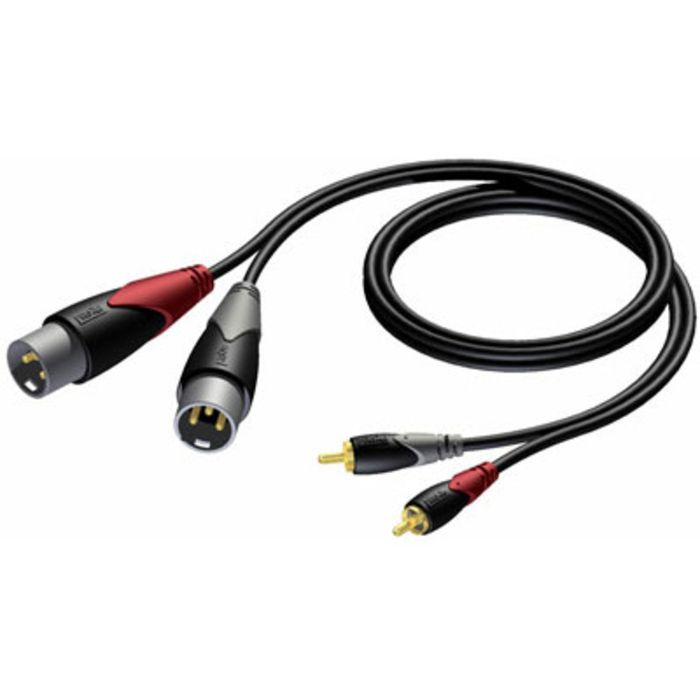 Кабель аудио 2xRCA - 2xXLR Procab CLA701/3 3.0m