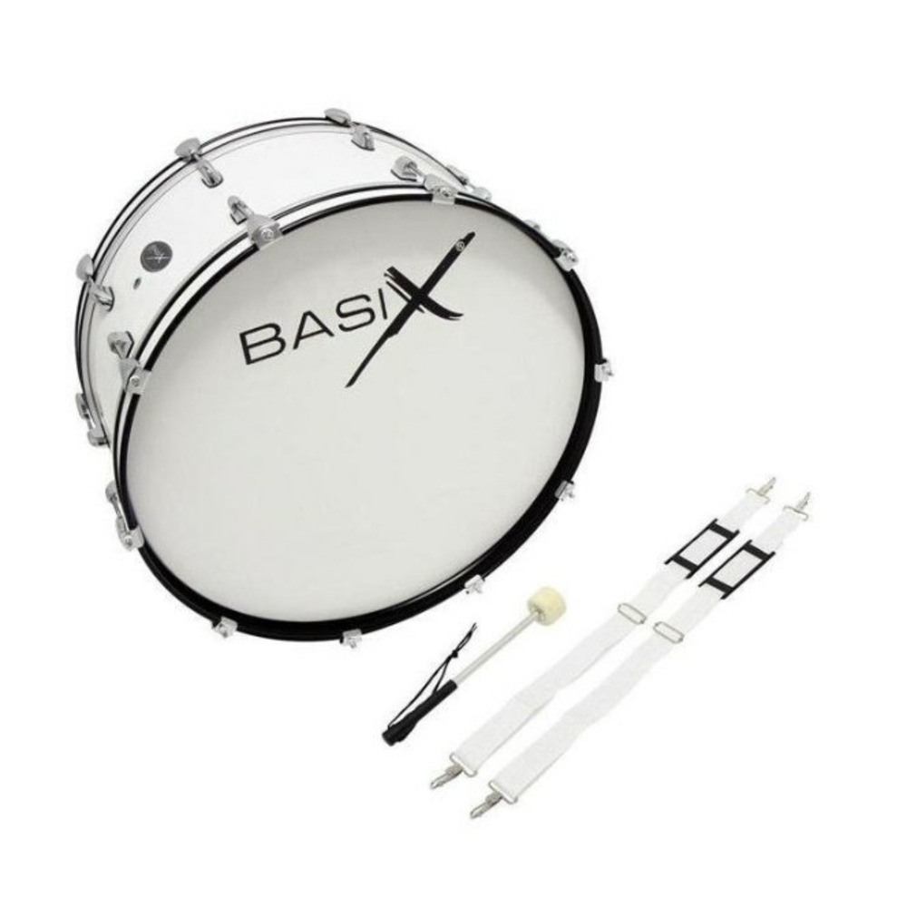 Маршевый барабан BasiX Маршевый бас-барабан 24x10 белый
