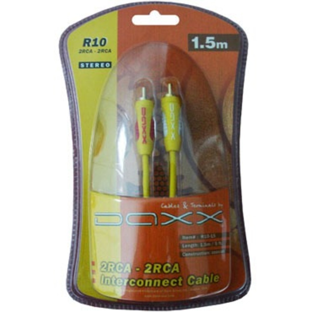 Кабель аудио 2xRCA - 2xRCA DAXX R10-15 1.5m
