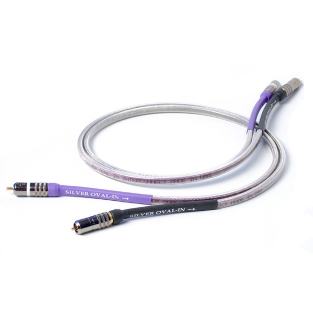 Кабель аудио 2xRCA - 2xRCA Analysis Plus Silver Oval-in RCA 1.0m