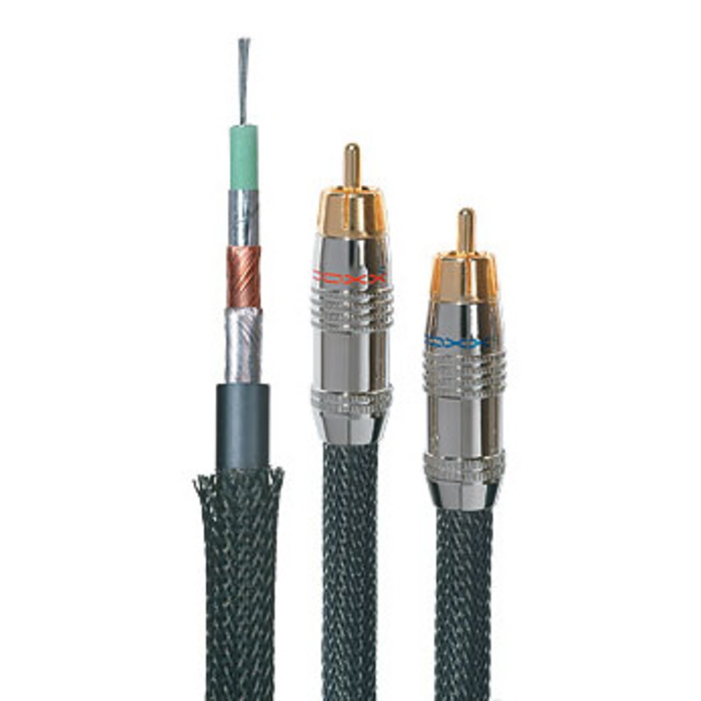 Кабель аудио 2xRCA - 2xRCA DAXX R93-07 0.75m
