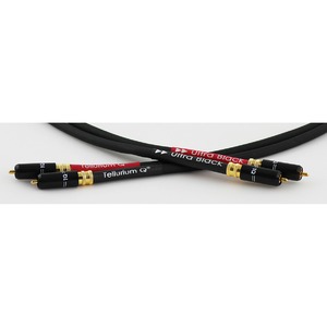 Кабель аудио 2xRCA - 2xRCA Tellurium Q Ultra Black RCA Interconnect 1.0m