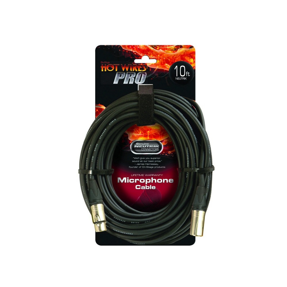 Кабель аудио 1xXLR - 1xXLR OnStage MC-10NN 3.0m