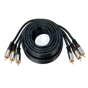 Кабель видео 3xRCA - 3xRCA Rexant 17-0235 Gold (1 штука) 3.0m