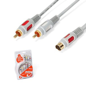 Кабель видео S-Video DeLink SVHS-2RCA GREY 7.0m
