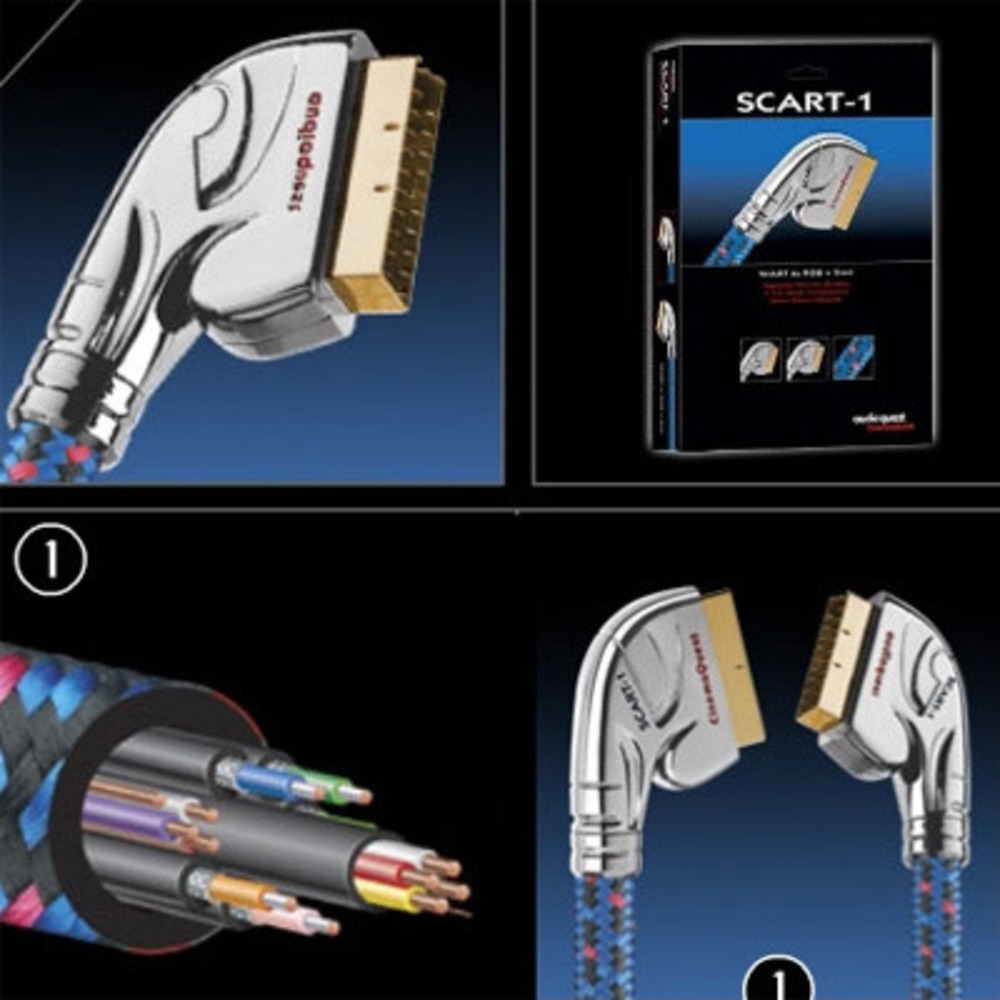 Кабель видео SCART - SCART Audioquest Scart-1 1.5m
