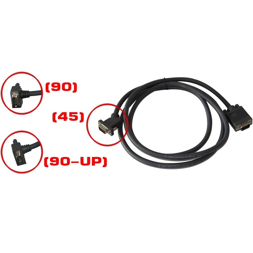 Кабель видео VGA - VGA Kramer C-GM/GM(90-UP)-3 0.9m