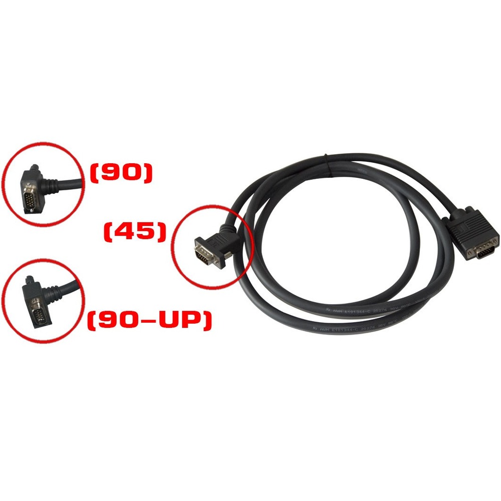 Кабель видео VGA - VGA Kramer C-GM/GM(90-UP)-3 0.9m