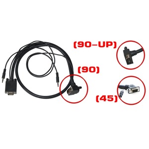Кабель видео VGA - VGA Kramer C-GM/GM(90-UP)-15 4.6m