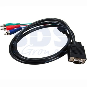 Кабель видео VGA - VGA Rexant 17-5581 VGA plug - 3 RCA (1 штука) 1.5m