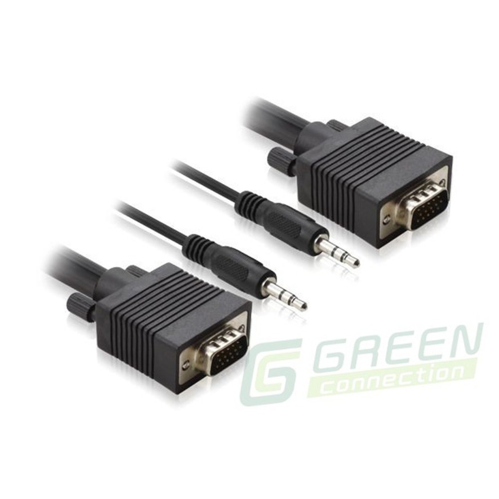 Кабель видео VGA - VGA Greenconnect GC-VAM2M 2.0m