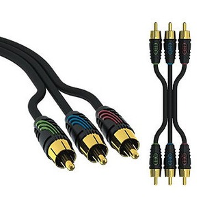 Кабель видео компонентный QED (QE5125) Profile Component Video 3.0m