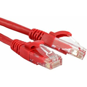 Кабель витая пара патч-корд Hyperline PC-LPM-UTP-RJ45-RJ45-C5e-1M-RD 1.0m
