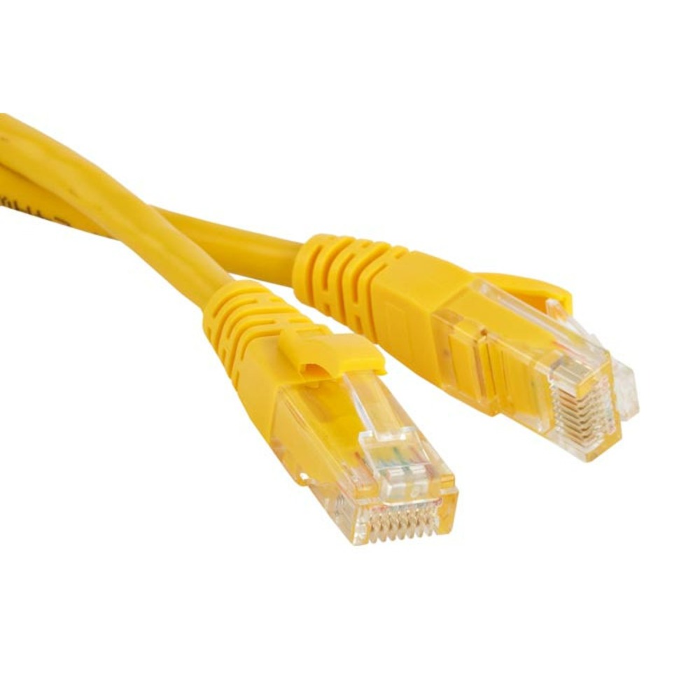 Кабель витая пара патч-корд Hyperline PC-LPM-UTP-RJ45-RJ45-C5e-2M-YL 2.0m