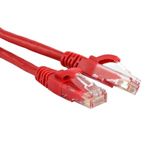 Кабель витая пара патч-корд Hyperline PC-LPM-UTP-RJ45-RJ45-C5e-0.15M-RD 0.15m