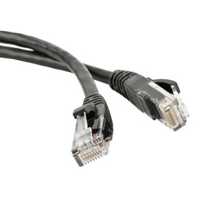 Кабель витая пара патч-корд Hyperline PC-LPM-UTP-RJ45-RJ45-C5e-0.15M-BK 0.15m