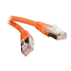 Кабель витая пара патч-корд Hyperline PC-LPM-STP-RJ45-RJ45-C5e-0.5M-OR 0.5m