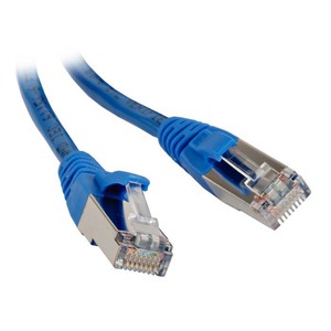 Кабель витая пара патч-корд Hyperline PC-LPM-STP-RJ45-RJ45-C5e-0.5M-BL 0.5m
