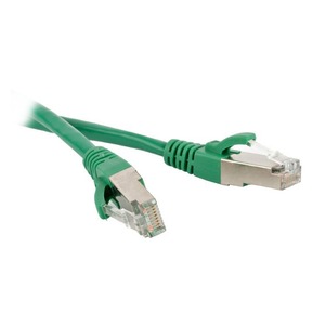 Кабель витая пара патч-корд Hyperline PC-LPM-STP-RJ45-RJ45-C5e-3M-GN 3.0m