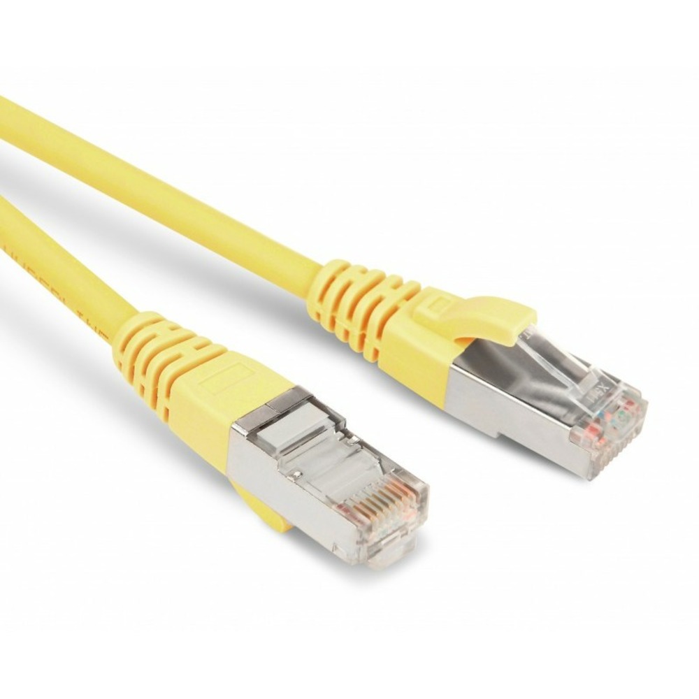 Кабель Патч-корд Hyperline PC-LPM-STP-RJ45-RJ45-C5e-5M-YL 5.0m