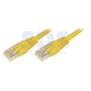 Кабель витая пара патч-корд Rexant 18-1512 UTP 5e желтый (1 штука) 0.5m