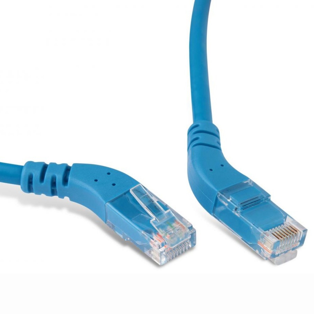 Кабель витая пара патч-корд Hyperline PC-APM-UTP-RJ45/R45-RJ45/R45-C5e-3M-LSZH-BL 3.0m