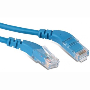 Кабель витая пара патч-корд Hyperline PC-APM-UTP-RJ45/L45-RJ45/R45-C5e-5M-LSZH-BL 5.0m