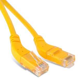 Кабель витая пара патч-корд Hyperline PC-APM-UTP-RJ45/L45-RJ45/R45-C6-3M-LSZH-YL 3.0m