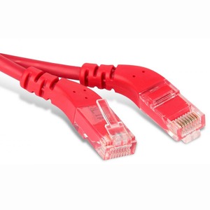 Кабель витая пара патч-корд Hyperline PC-APM-UTP-RJ45/L45-RJ45/R45-C6-3M-LSZH-RD 3.0m
