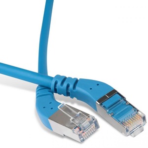 Кабель витая пара патч-корд Hyperline PC-APM-STP-RJ45/L45-RJ45/L45-C6-1M-LSZH-BL 1.0m
