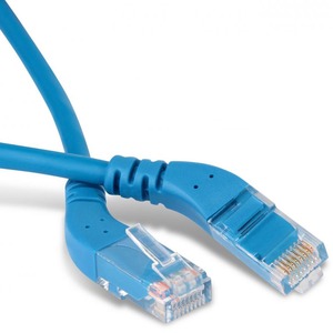 Кабель Патч-корд Hyperline PC-APM-UTP-RJ45/L45-RJ45/L45-C5e-1M-LSZH-BL 1.0m