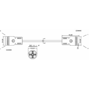 Кабель витая пара патч-корд Hyperline PC-110-110-4P-C5e-1M-LSZH-GY 1.0m