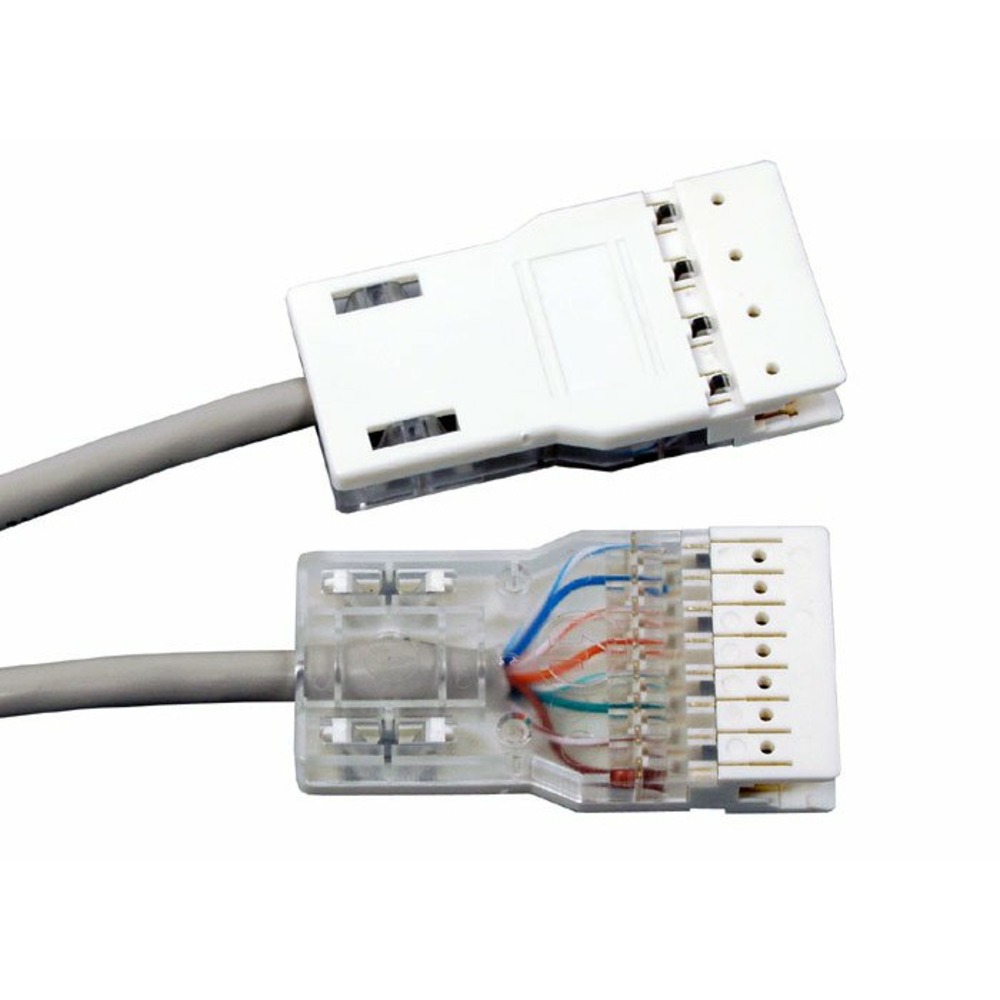 Кабель витая пара патч-корд Hyperline PC-110-110-4P-C5e-1M-GY 1.0m