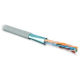 Отрезок кабеля витая пара Hyperline (арт. 4076) FUTP4-C5E-S24-IN-PVC-GY 4.0m