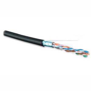 Отрезок кабеля витая пара Hyperline (арт. 4082) UFTP4-C6-S23-OUT-LSZH-BK 2.0m