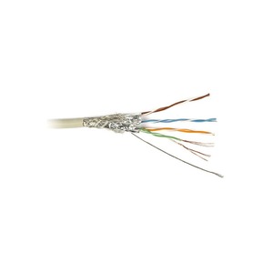 Отрезок кабеля витая пара Hyperline (арт.5076)SFTP4-C5E-SOLID-GY 1.95m