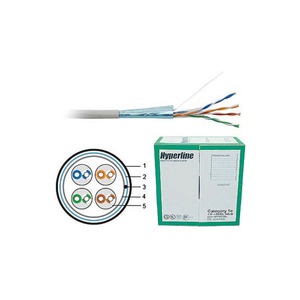 Отрезок кабеля витая пара Hyperline (арт. 5080) UTP4-C5E-SOLID-GY 4.45m