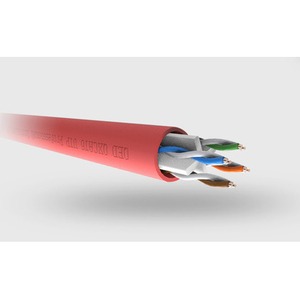 Отрезок кабеля витая пара QED (арт.5393)  Professional QXCAT6-UTP Red 3.57m