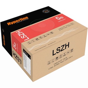 Кабель витая пара на катушке Hyperline FUTP4-C5E-P26-IN-LSZH-GN-100 (100м)