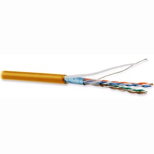 Кабель витая пара на катушке Hyperline FUTP4-C5E-P26-IN-LSZH-OR-100 (100м)