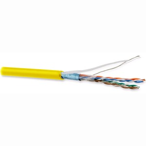 Кабель витая пара на катушке Hyperline FUTP4-C5E-P26-IN-LSZH-RD-100 (100м)