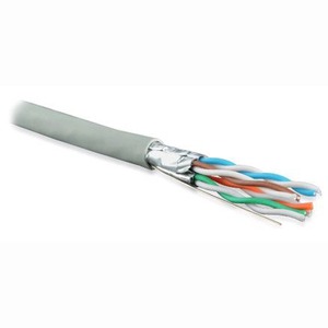 Кабель витая пара на катушке Hyperline UFTP4-C6-S23-IN-LSZH-GY-500 (500м)