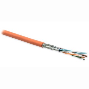 Кабель витая пара на катушке Hyperline SFTP4-C6-P26-IN-PVC-OR-500 (500м)
