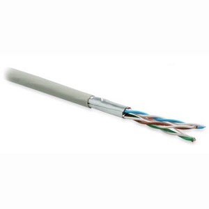 Кабель витая пара на катушке Hyperline UFTP4-C6-P26-IN-LSZH-GY-100 (100м)