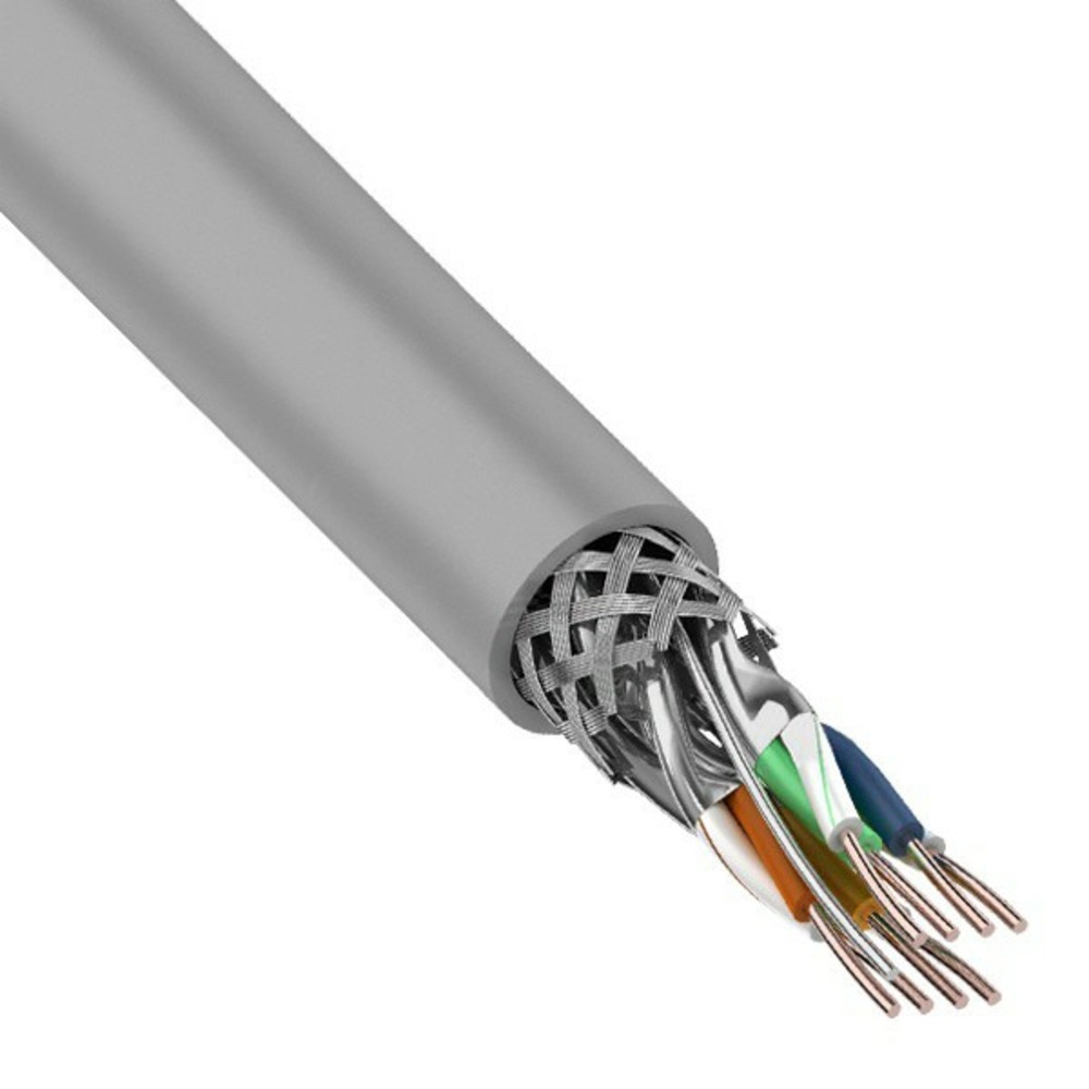 Кабель витая пара на катушке Rexant 01-0545 SSTP ZH нг(А)-HF 4PR 23AWG CAT7А (305 метров)