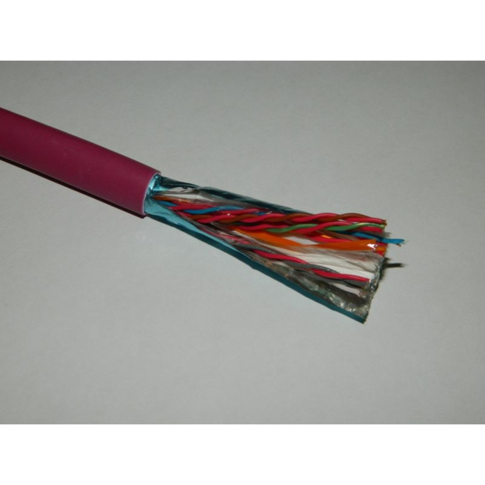 Кабель витая пара на катушке NETKO 54824 FTP10 cat.5e, 305м, 0,5мм, нг(А)-HF FR-LSZH, фиолетовый