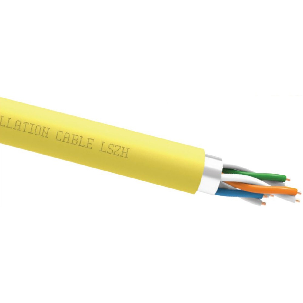 Кабель витая пара на катушке QED (QE4195) Professional QXCAT6-FTP Yellow 305m