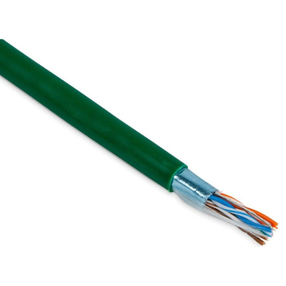 Кабель витая пара Hyperline FUTP4-C5E-P26-IN-PVC-GN-100 (100м)
